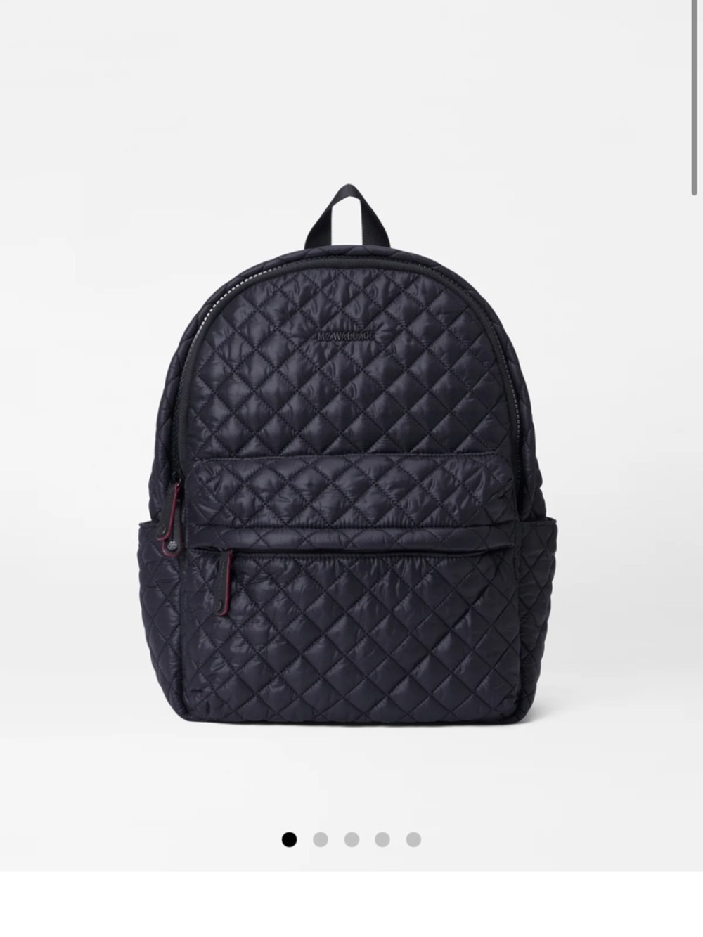 MZ Wallace Quilted Backpack in Black